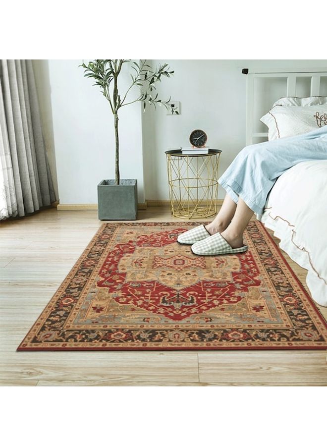 Home Rug Floral Print Living Room Bedroom Carpet, Synthetic Fibre, Rectangle multicolour 60*90(W*L)cm - Image 5