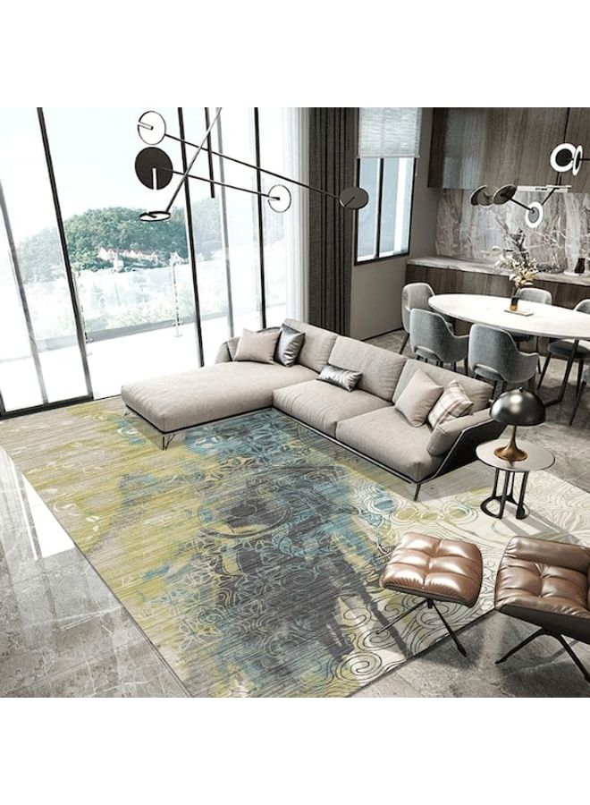 Non-Slip Living Room Bedroom Floor Mat, Synthetic Fibre, Rectangle multicolour 60*90(W*L)cm  - Image 2