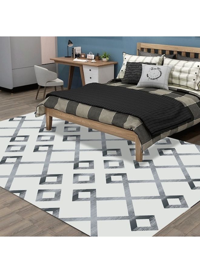 Living Room Carpet Geometric Pattern Modern Simple Rug Grey 120*160(W*L)cmcm - Image 5
