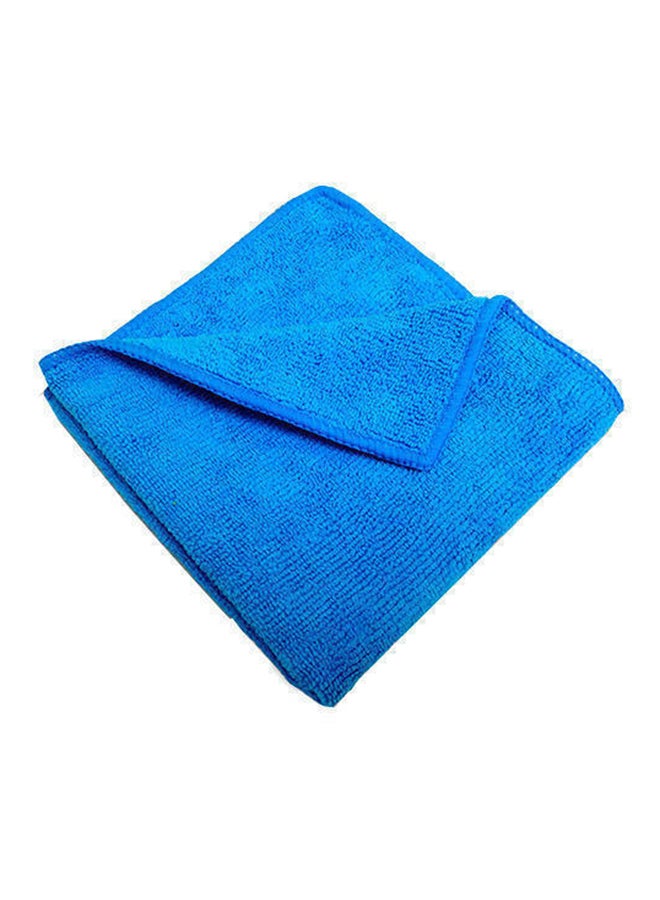 12-Piece Multipurpose  Microfiber Cleaning Cloth Blue 40cm  - Image 1