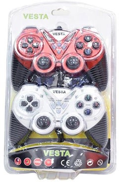 2-Piece Double Shock Gamepad USB 2.0 Controller With Vibration Function - v1607845876/N42305436A_2