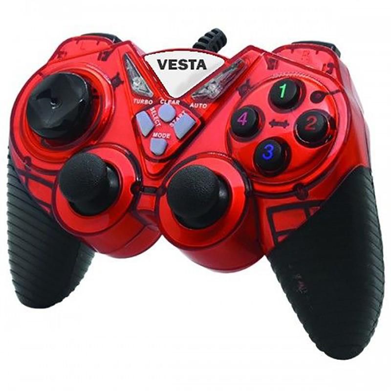 Vesta 2-Piece Double Shock Gamepad USB 2.0 Controller With Vibration Function - Image 4