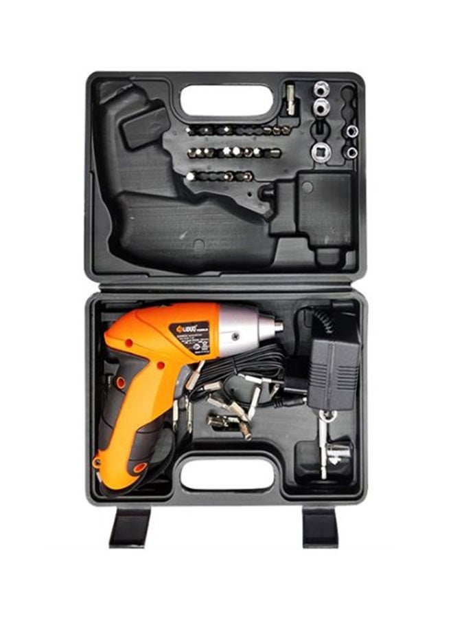 Generic 45-Piece Liduo Cordless Tool Kit With Screwdriver Black/Orange  - Image 1