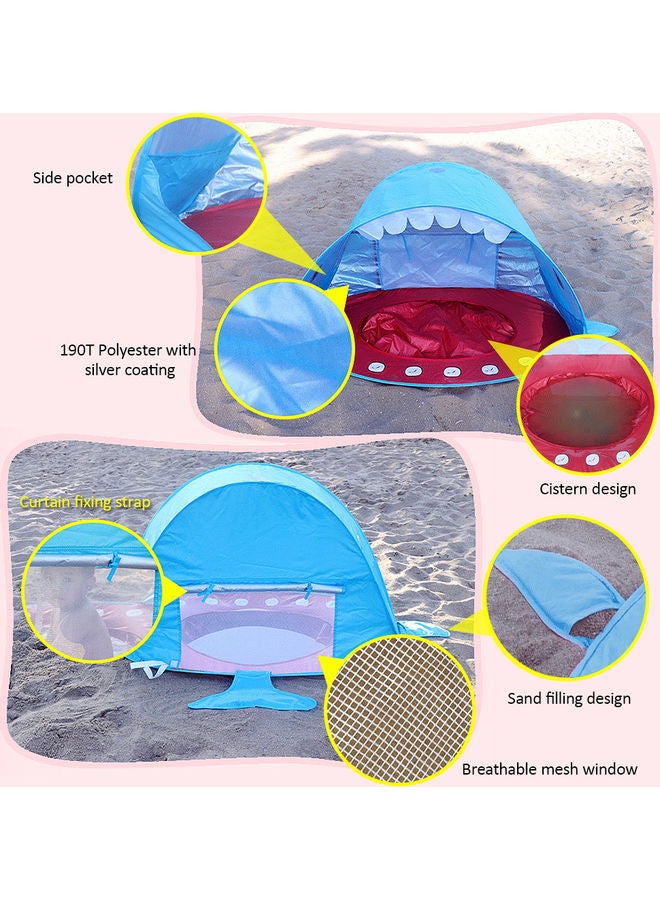 Beach Shark Kids Tent 55 x 2 x 55cm - Image 5