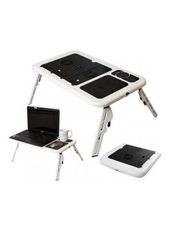 E-Table 2 USB Cooling Fans Protable Labtop Table White/Black  - Image 2