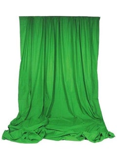 ماركة غير محددة خلفية قابلة للطي من نسيج الموسلين أخضر  - Image 1