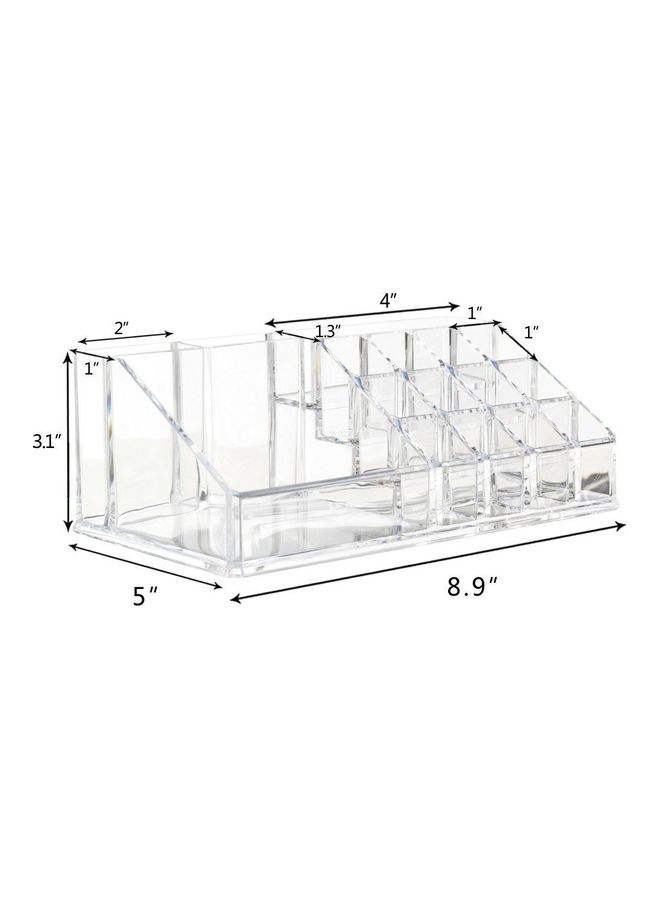 صندوق مستحضرات تجميل مقسم شفاف - Image 2