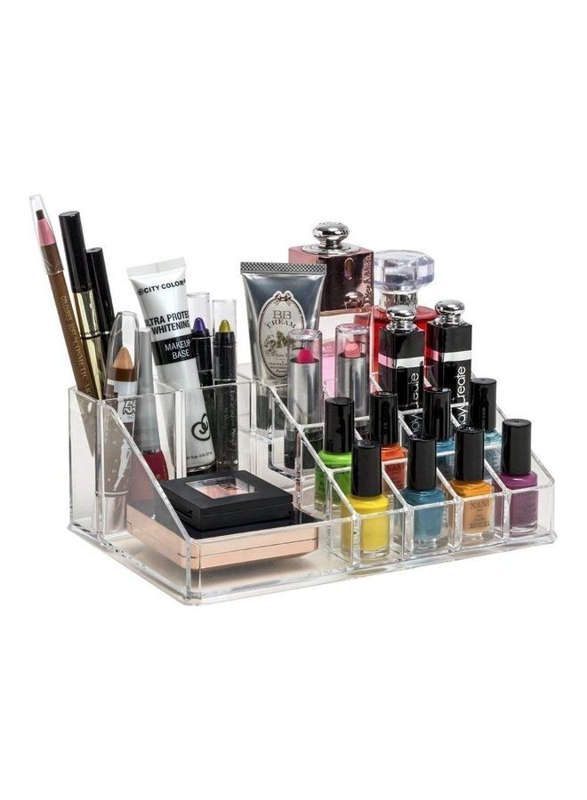 صندوق مستحضرات تجميل مقسم شفاف - Image 4