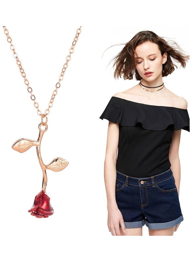 Generic Simple Vintage Coated Clavicle Chain Pendant Chocker Necklace  - Image 3
