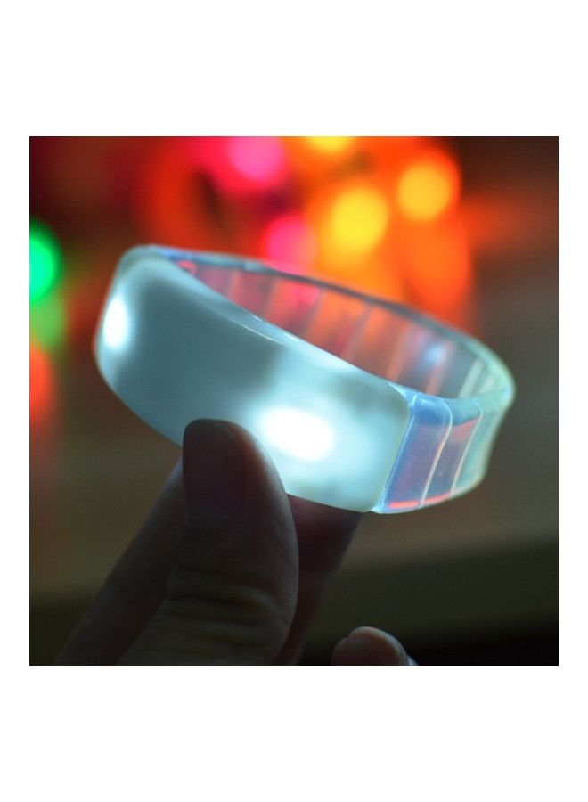 Plastic LED Light Up Flashing Bracelet Wristband - Image 1