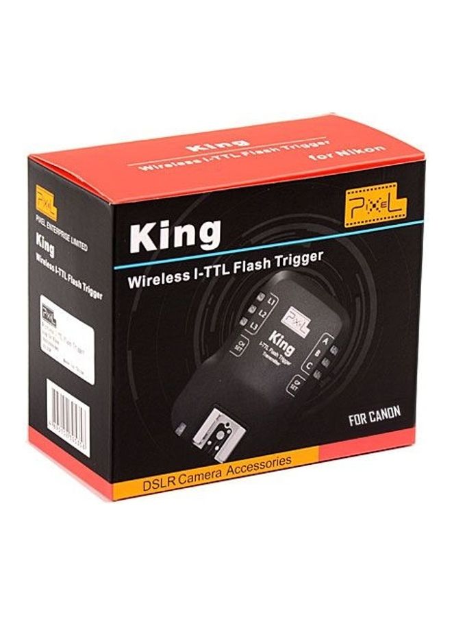 Pixel - King E-TTL II Wireless Flash Trigger For Canon Black - Image 1