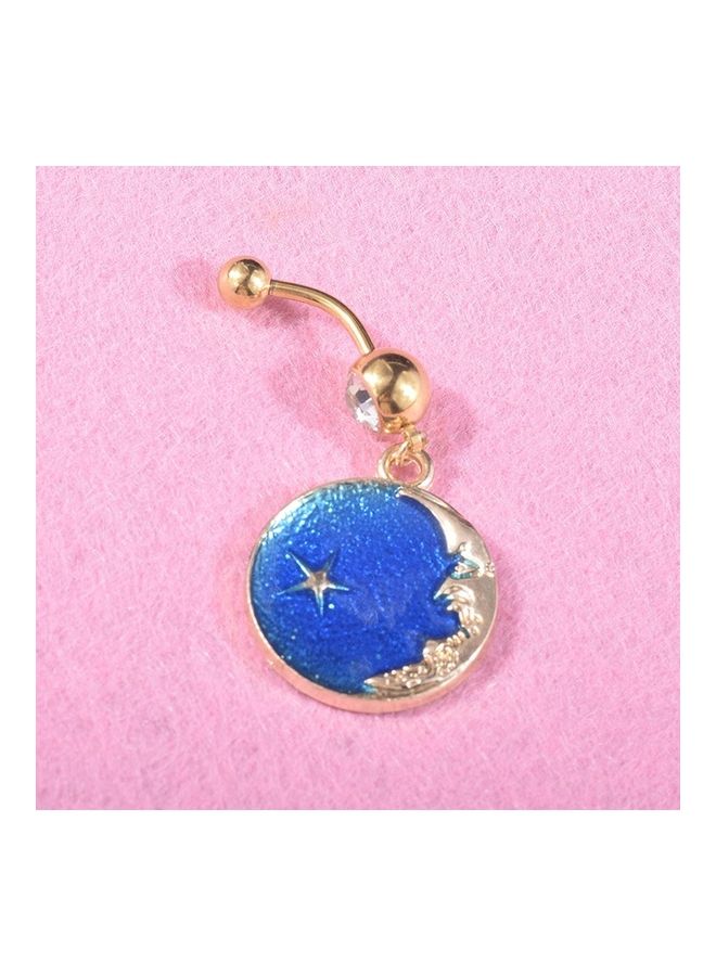 Generic - Moon Star Style Piercing Navel Surgical Belly Button Ring - Image 1