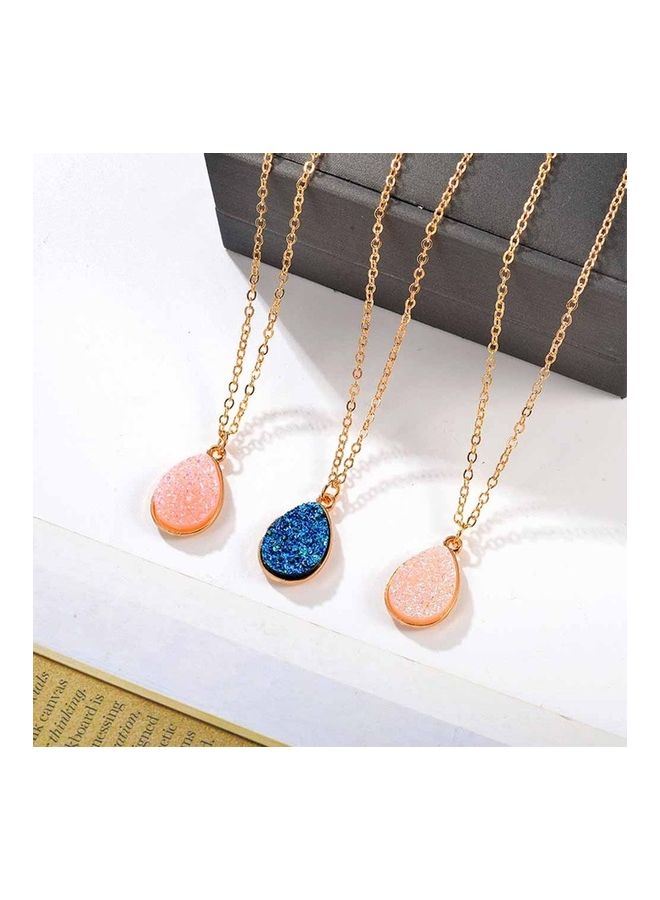 Water Drop Fashion Sweet Cluster Teardrop Pendant Necklace - Image 4