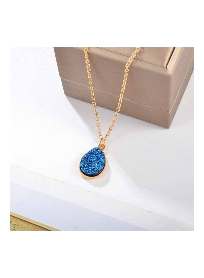 Water Drop Fashion Sweet Cluster Teardrop Pendant Necklace - Image 3
