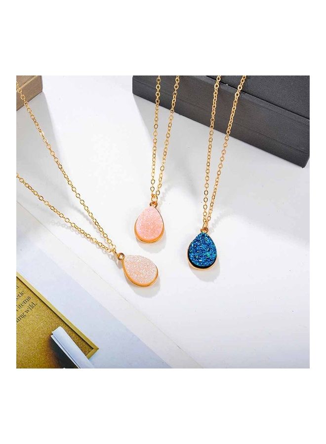 Water Drop Fashion Sweet Cluster Teardrop Pendant Necklace - Image 5
