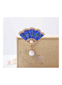 19050852 Pins Rhinestone Beads Vintage Imitation Pearl Fan Shaped Jewelry