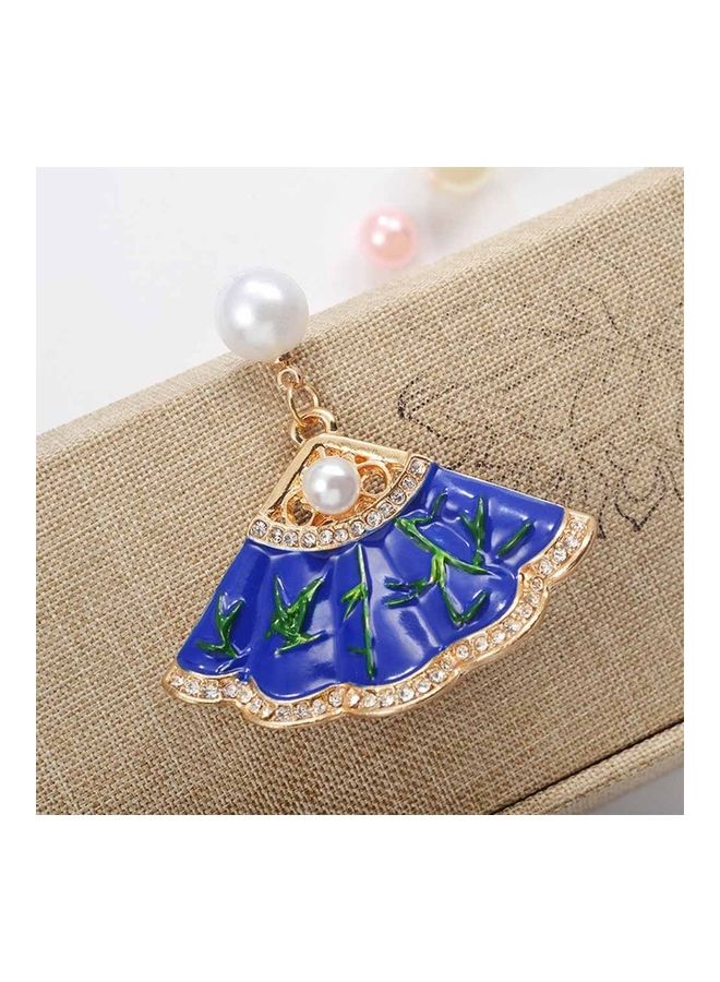 Generic - 19050852 Pins Rhinestone Beads Vintage Imitation Pearl Fan Shaped Jewelry - Image 1