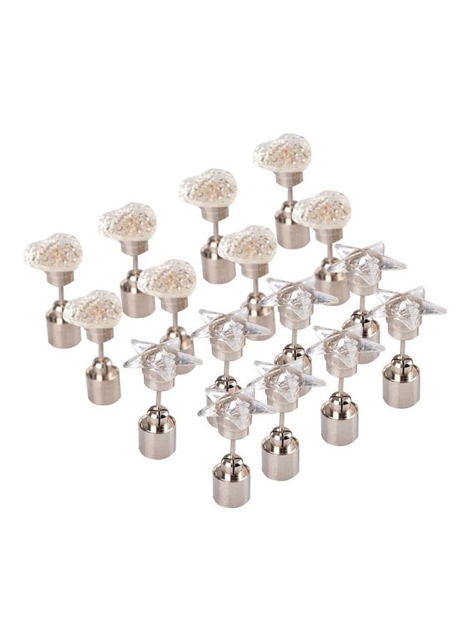 Light Up LED Bling Ear Studs Earrings - Image 3