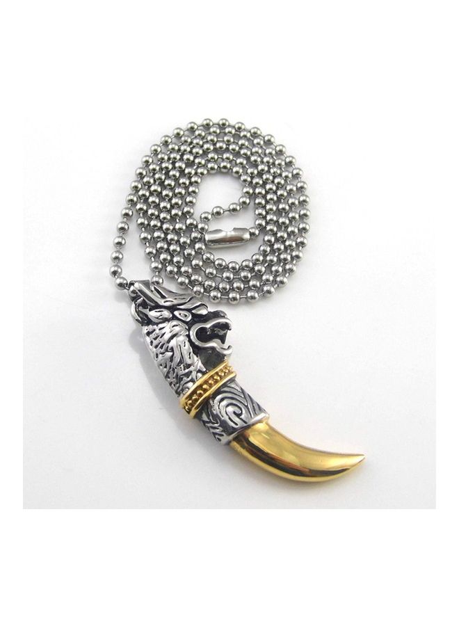 Clavicle Chain Diamond Dragon Tooth Necklace - Image 5