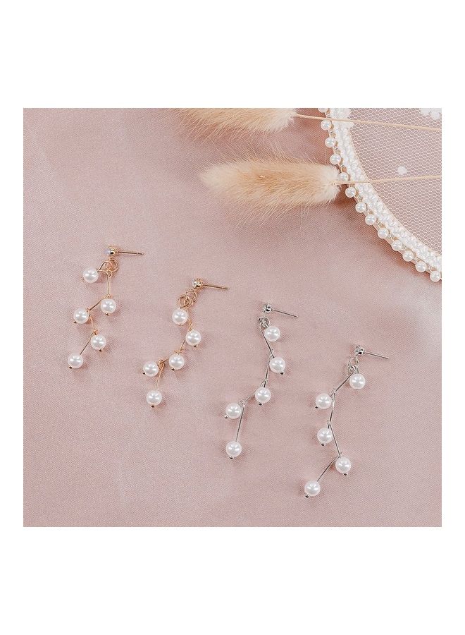 Creative New Pearl Pendant Earrings - Image 2