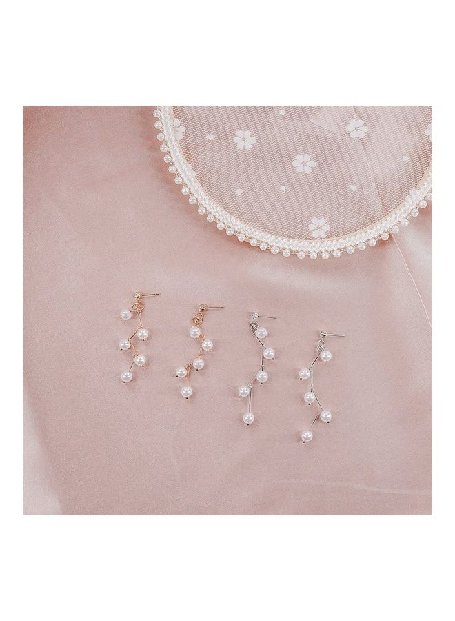 Creative New Pearl Pendant Earrings - Image 3