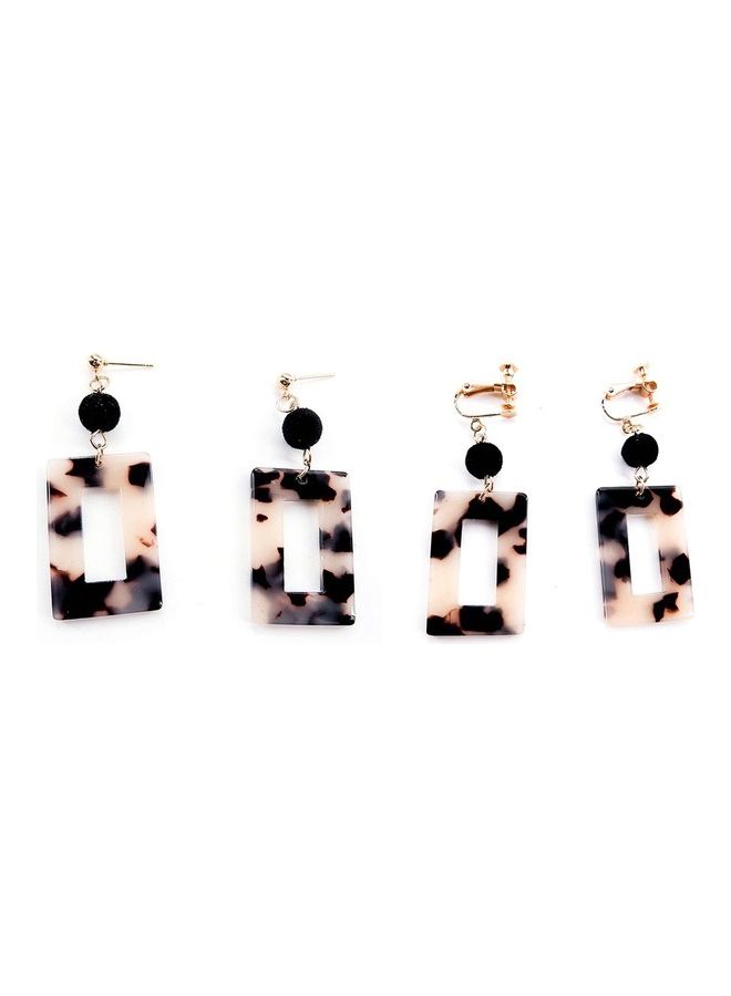 New Geometric Leopard Earrings Without Pierced Ears  - Image 4