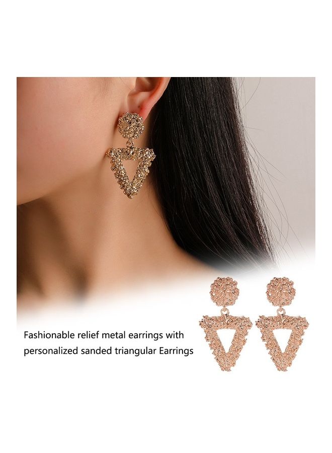 Frosted Triangle Earrings  - Image 1