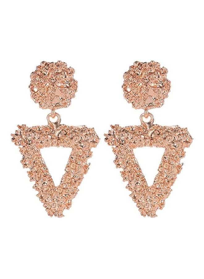 Frosted Triangle Earrings  - Image 4