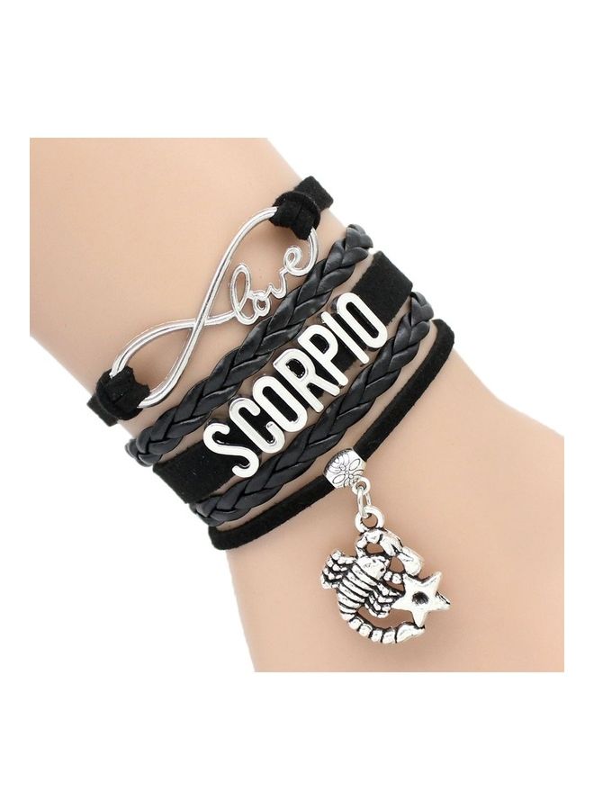 12 Constellation Zodiac PU Leather Bracelets