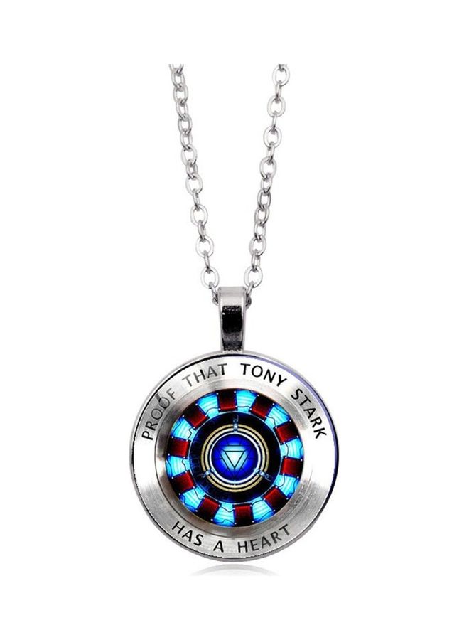 Iron Man Heart Gemstone Necklace - Image 5