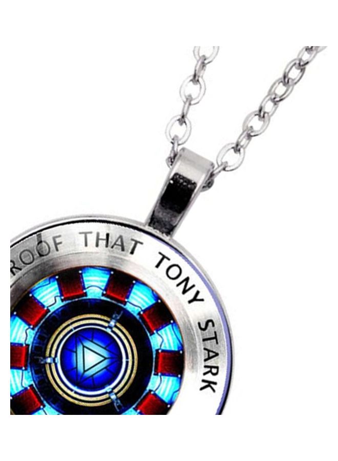 Iron Man Heart Gemstone Necklace - Image 3