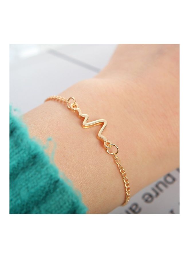 Simple Personality Design ECG Lightning Couple Bracelet  - Image 4