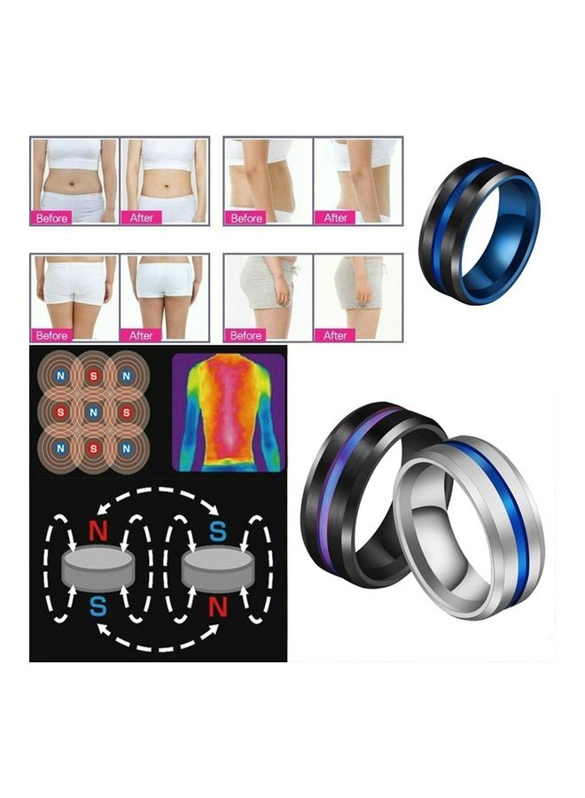 Stainless Steel Medical Weight Loss Titanium Colour Ring  - Image 5