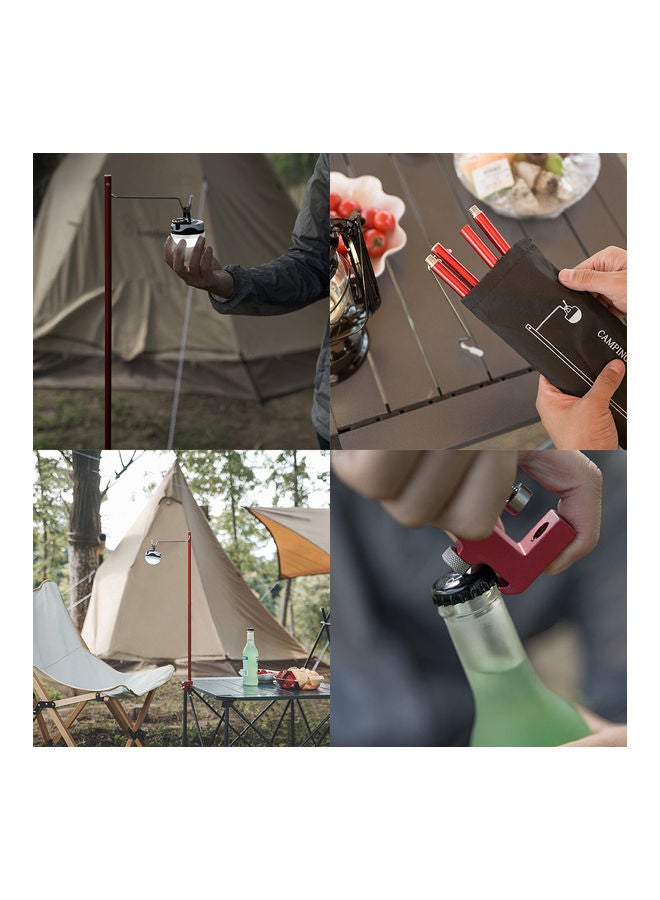 Generic - Outdoor Camping Light Pole Black 36x5x10cm - Image 1