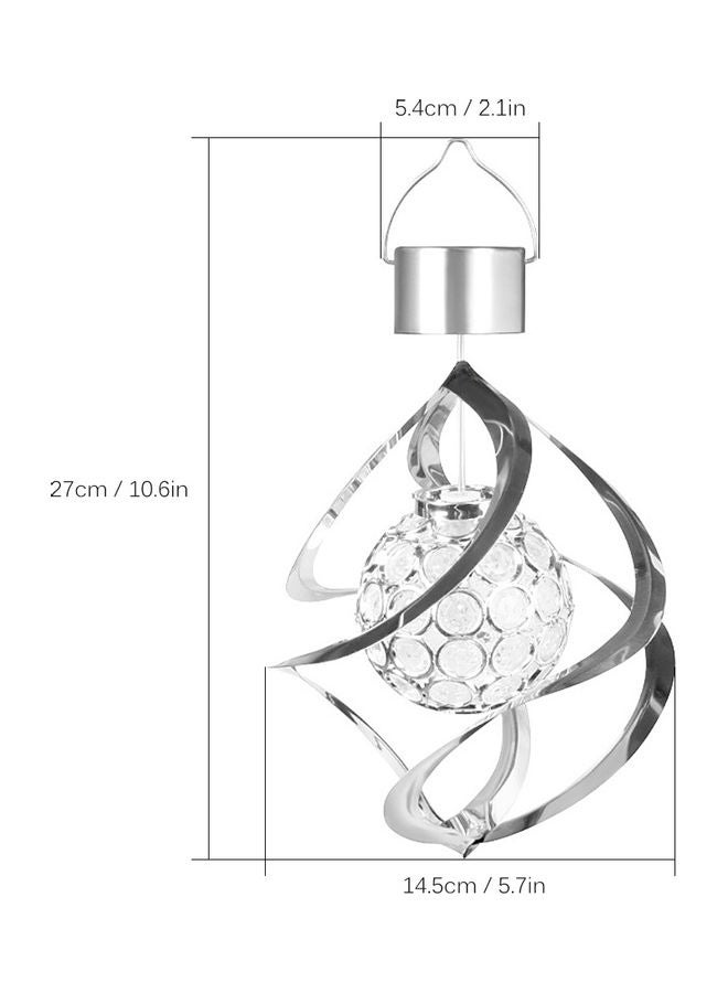 مصباح زينة يعمل بالطاقة الشمسية ويصدر جرس عند هبوب الرياح 17x15x15سم - Image 4