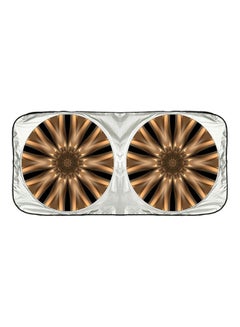 Kaleidoscope Patterns Stars Printed Car Sun Shade