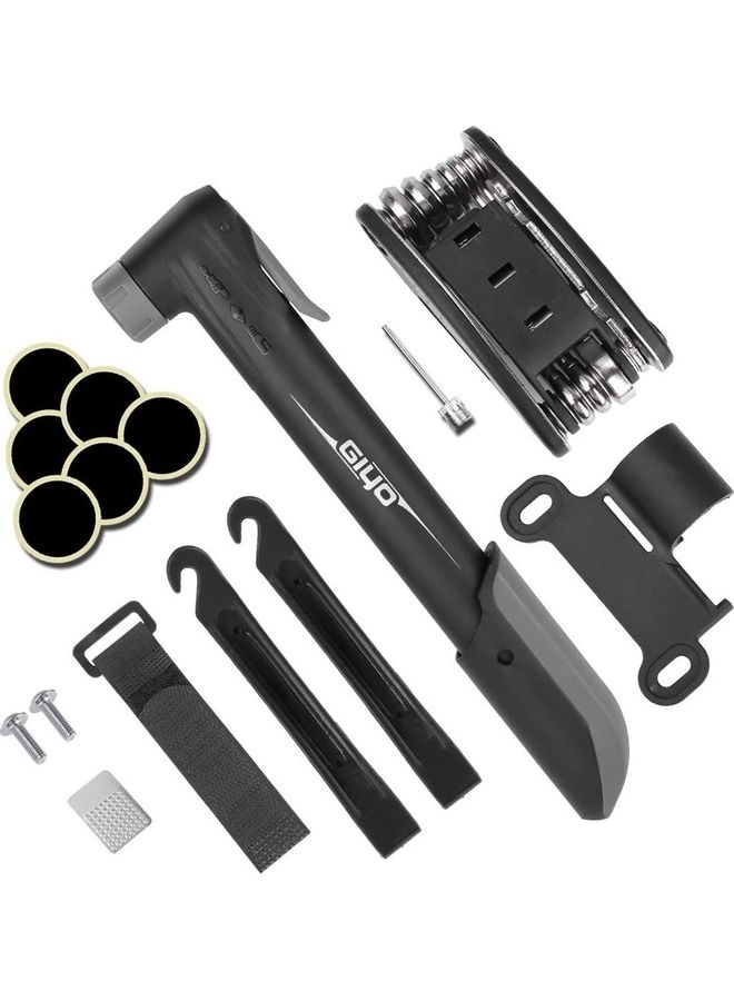 Rock Pow Multifunctional Glue Free Bike Tyre Repair Kit 18.29 x 10.67 x 6.1cm  - Image 1