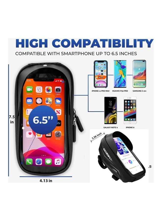 Rock Pow Waterproof Frame Front Pouch Cycling Handlebar Tube Bag 20 x 15 x 10cm  - Image 2