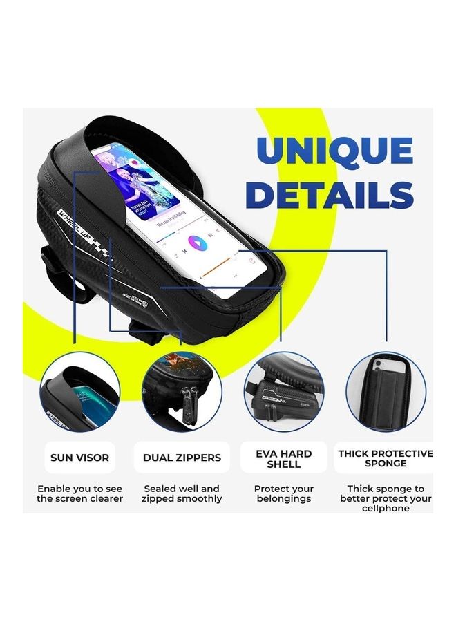 Rock Pow Waterproof Frame Front Pouch Cycling Handlebar Tube Bag 20 x 15 x 10cm  - Image 3