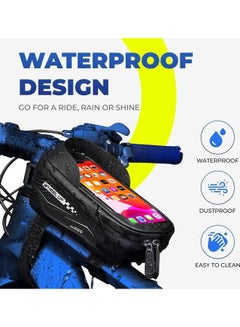 Waterproof Frame Front Pouch Cycling Handlebar Tube Bag 20 x 15 x 10cm - v1607862691/N42995145A_5