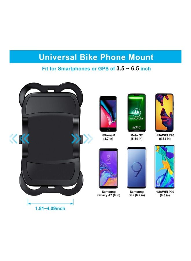 روك بو حامل هاتف للدراجة الهوائية 11.5 x 7 x 6سم - Image 5