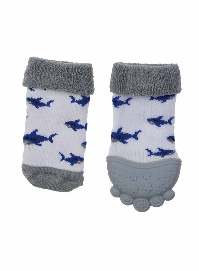 Nuby - Teething Socks  - Grey - Image 1