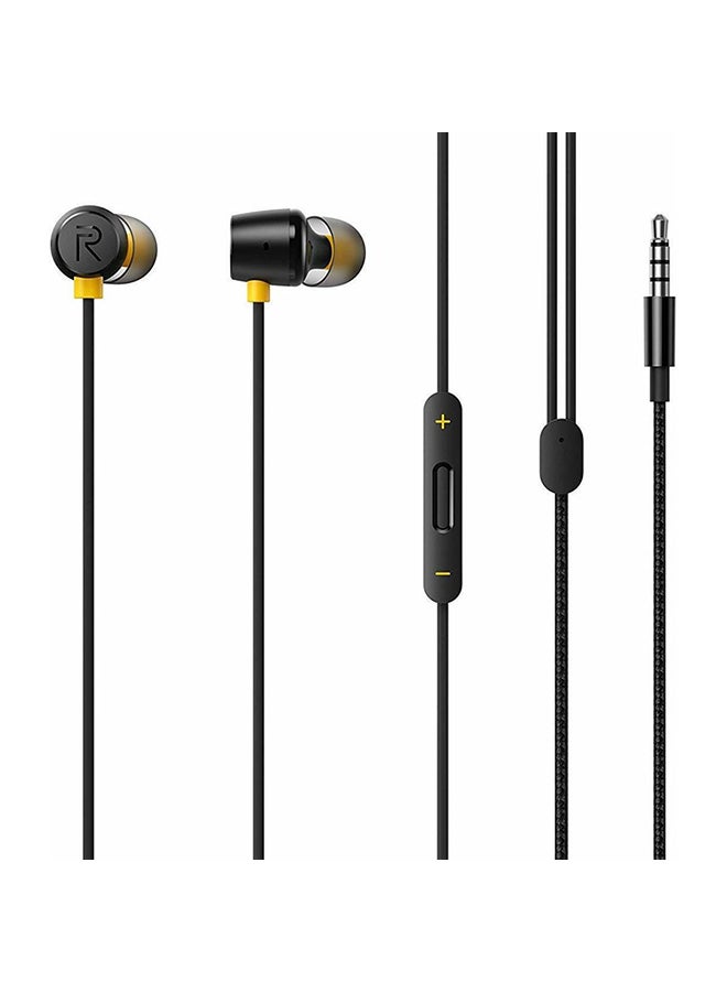 realme - Buds 2 RMA155-2 Wired In-Ear Earphones With Mic Black - Image 1
