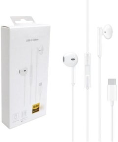 Wired Type-C Usb In-Ear Earphones With Microphone White - v1607863760/N42683399A_3