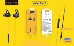 realme Realme Buds 3 Wired In-Ear Earphones With Mic Black/Yellow  - Image 2