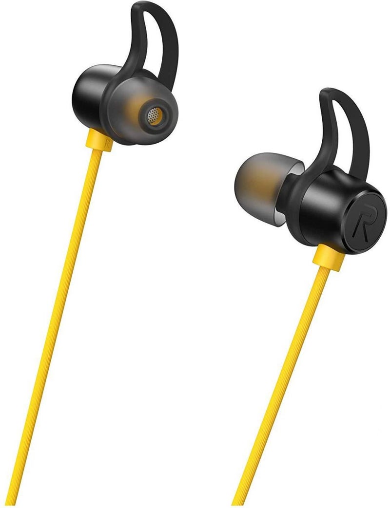 realme - Realme Buds 3 Wired In-Ear Earphones With Mic Black/Yellow - Image 1