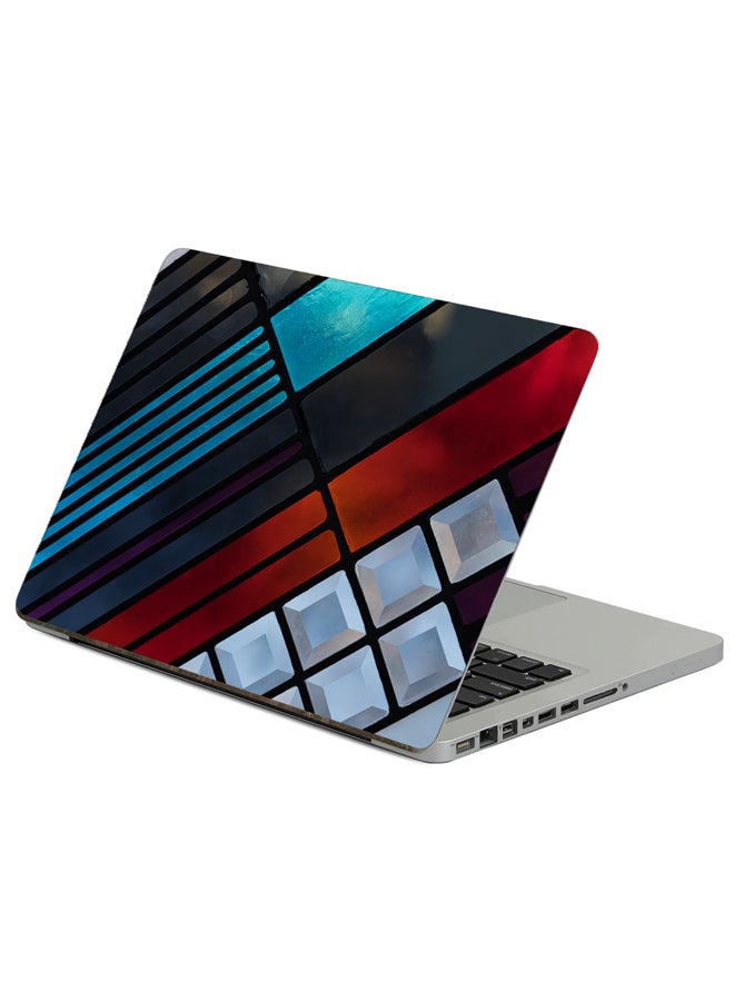 Shape Colorful Printed Laptop Sticker Multicolor
