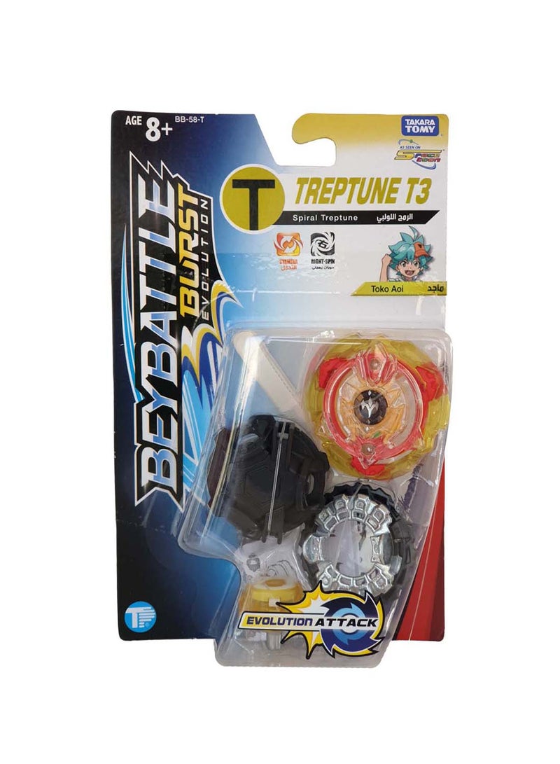 BEYBATTLE BURST Starter - Spiral Treptune T3 - Image 1
