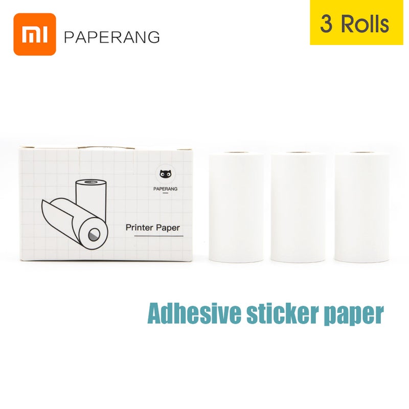 Generic 3 Rolls Self-adhesive Paper White  - Image 1