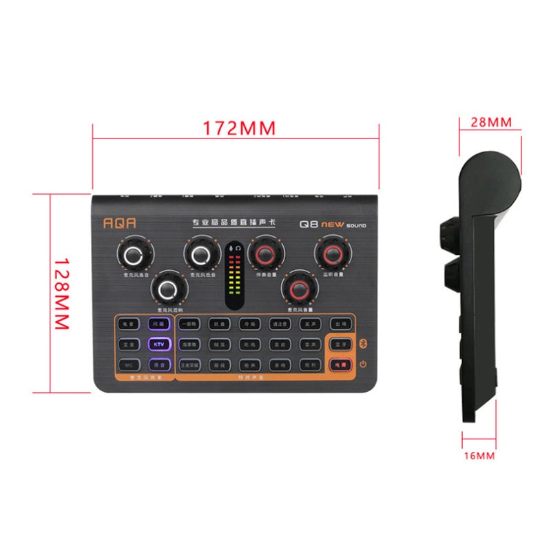 Generic Microphone Bluetooth Sound Card Black  - Image 2